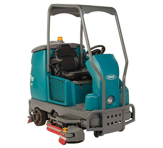 Récureuse autoportée alimentée par batterie T16 de Tennant Récureuse autoportée alimentée par batterie T16 de Tennant